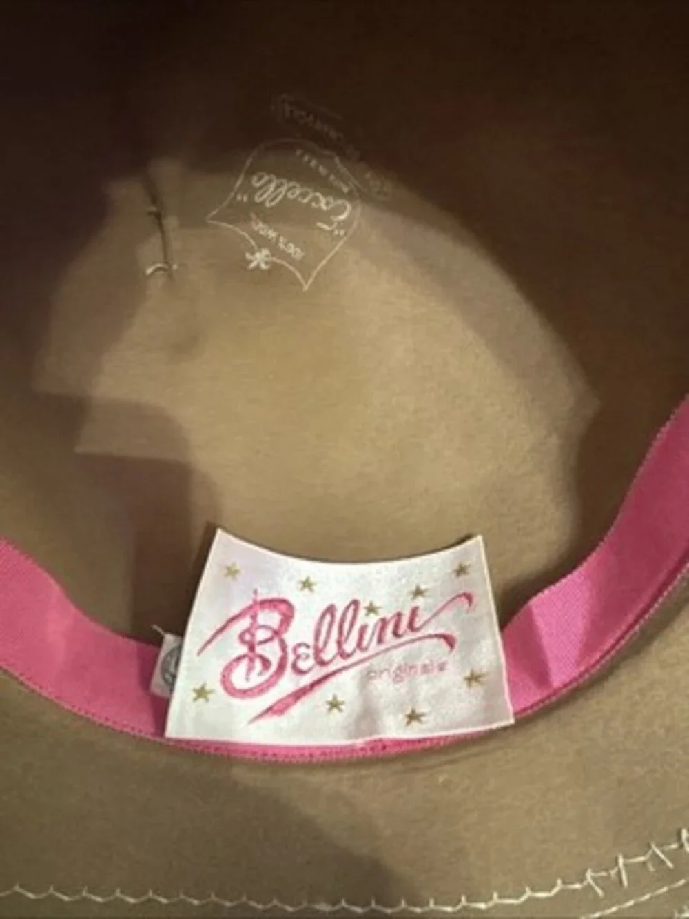 VTG RETRO 80’s-Bellini Cloche-Style Bowler Hat-100% Wool-Roll-Up Brim & Bow Band
